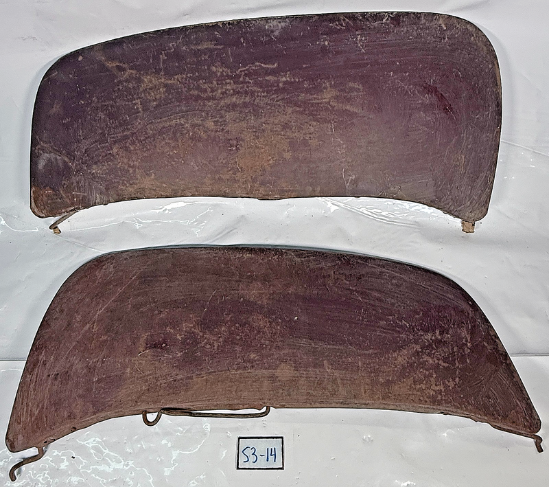 Vintage OEM 1951 Mercury Pair Teardrop Car Truck Fender Skirts Ford S3-14