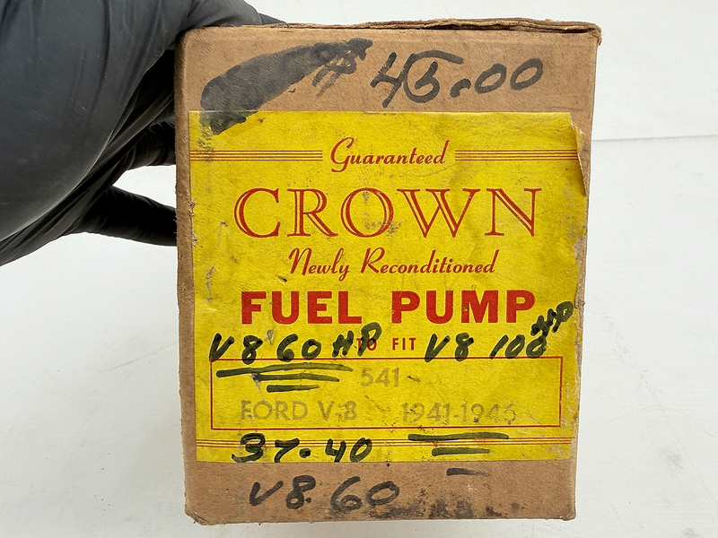 NOS Crown 1937 - 1945 Ford Mercury V8 Fuel Pump Type 541 C75-64