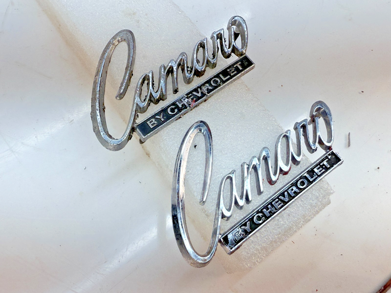OEM 1968 - 1969 Camaro By Chevrolet Trunk Emblem 7752901 E5-43