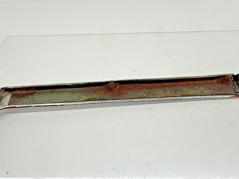 OEM 1964 Chevy Impala Belair Biscayne Hood Lip Molding Above Grille Aluminum