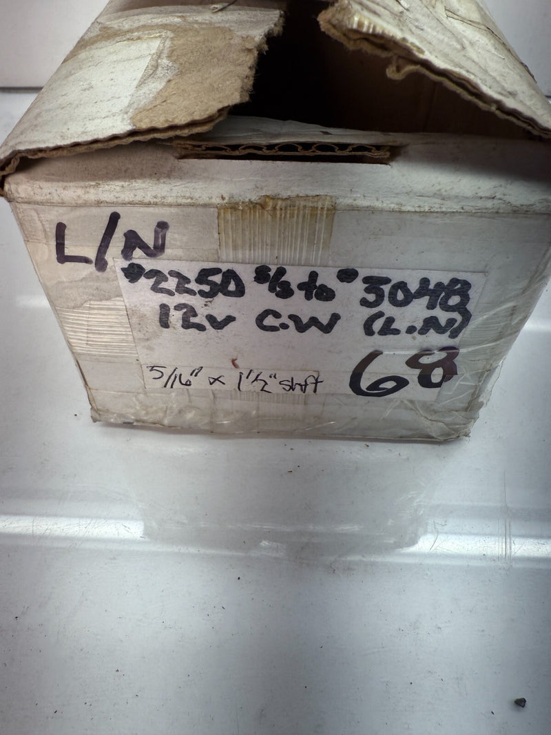 NOS Leece Neville 12V C.W. Electric Blower Motor 2250 to 3048 C2-68
