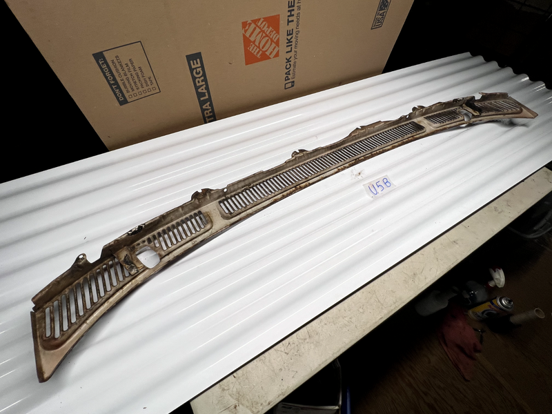 OEM 1960 Chevy Impala Windshield Wiper Cowl Vent Grill Panel Belair U5B-9