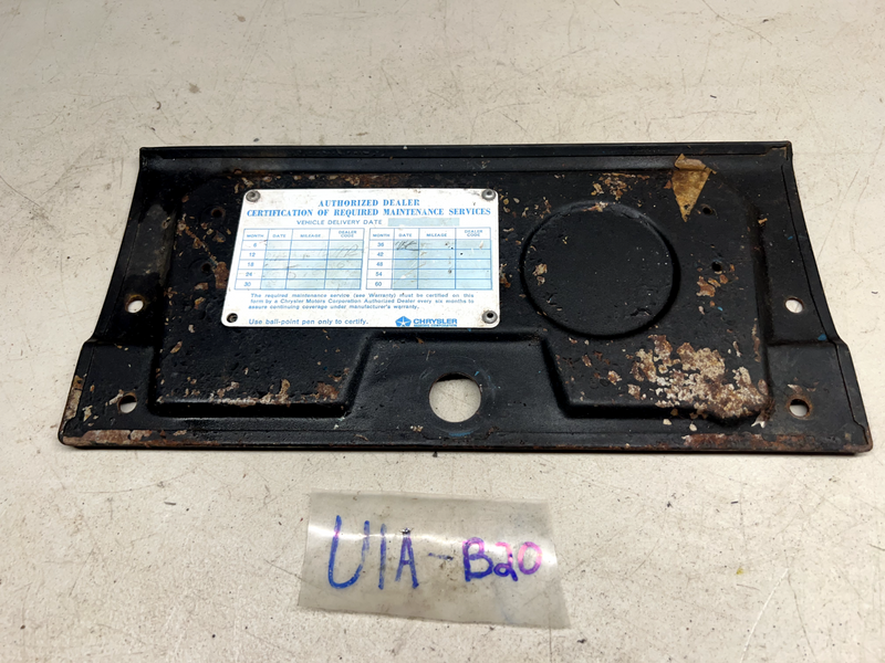 OEM 1966 Barracuda Glove Box Lid 66 Cuda Mopar B20