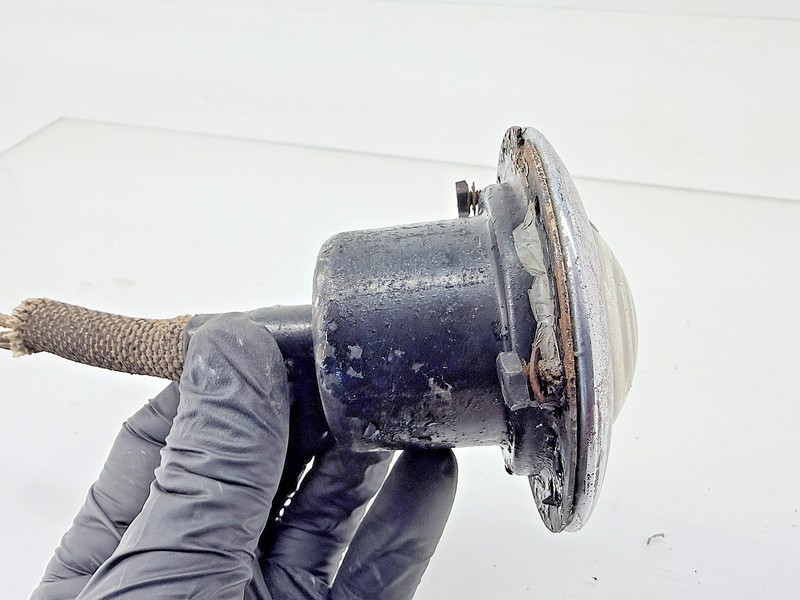 Original Jeep Willys DODAM PAIR Parking Turn Signal Lights Lens Bezels C46-47