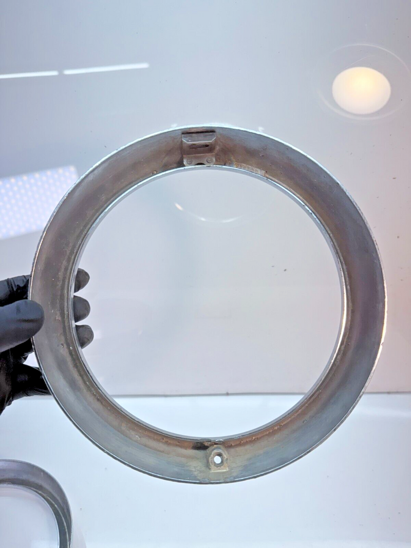 Jeep CJ Chrome Headlight Bezels Trim Beauty Ring Bezel Pair CJ7 CJ5 CJ8 C24-19