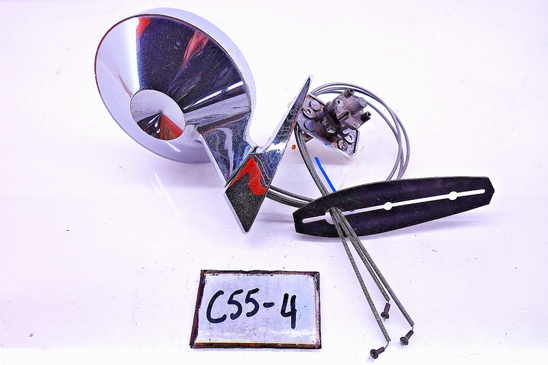 OEM 1965 1966 Ford Mustang Chrome Remote RH Passenger Outside Door Mirror C55-4