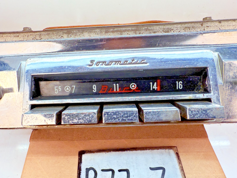 1959 Buick Sonomatic Push Button AM Radio Bezel GM 981968 B77-7