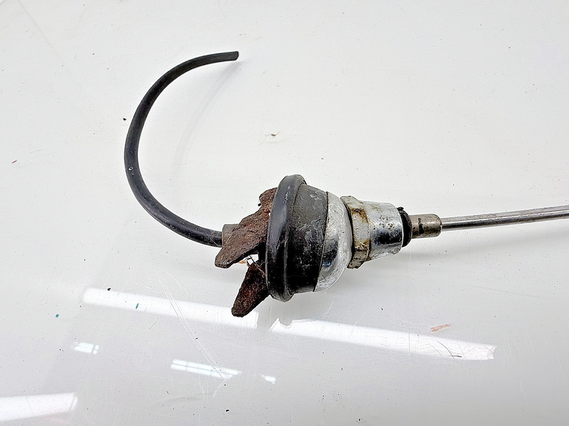 Original GM 1967 - 1978 C2 C3 Corvette Fixed Antenna Mast & Chrome Base B63-63