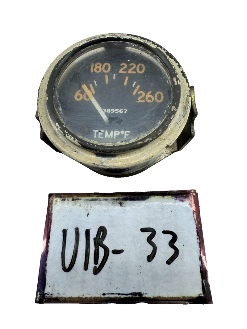 OEM Willys Jeep MB FORD GPW Stewart Warner Temperature Gauge 7389567 C38-33