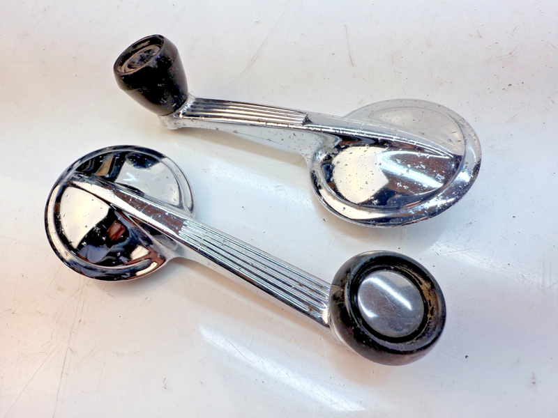 1949 - 1962 Chevy Corvette Bel Air Impala PAIR Door Window Crank Handle B79-46