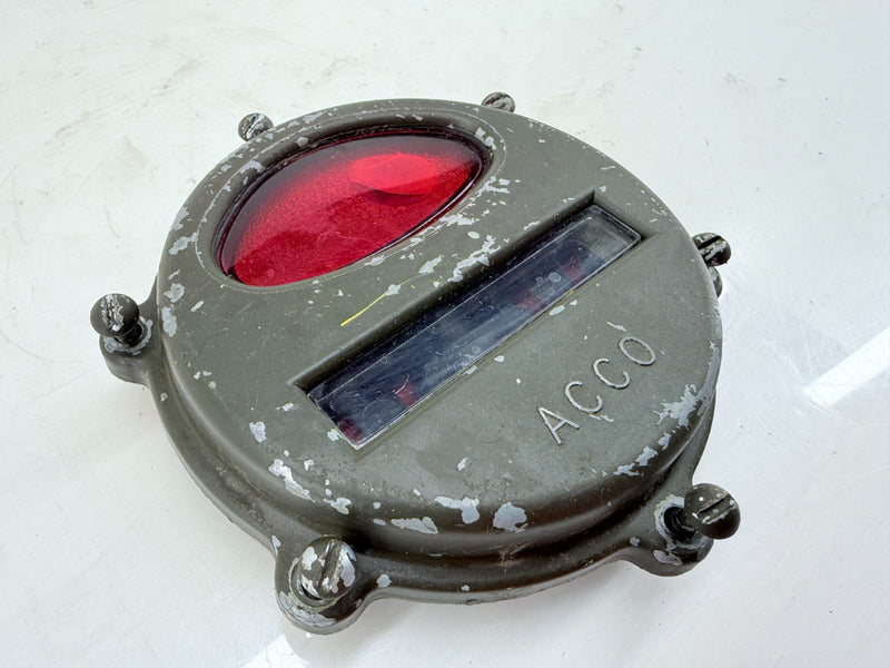 OEM 1950s Kaiser Willy M38 MC Jeep Rear Stop Light Turn Signal Lens Cover C40-11