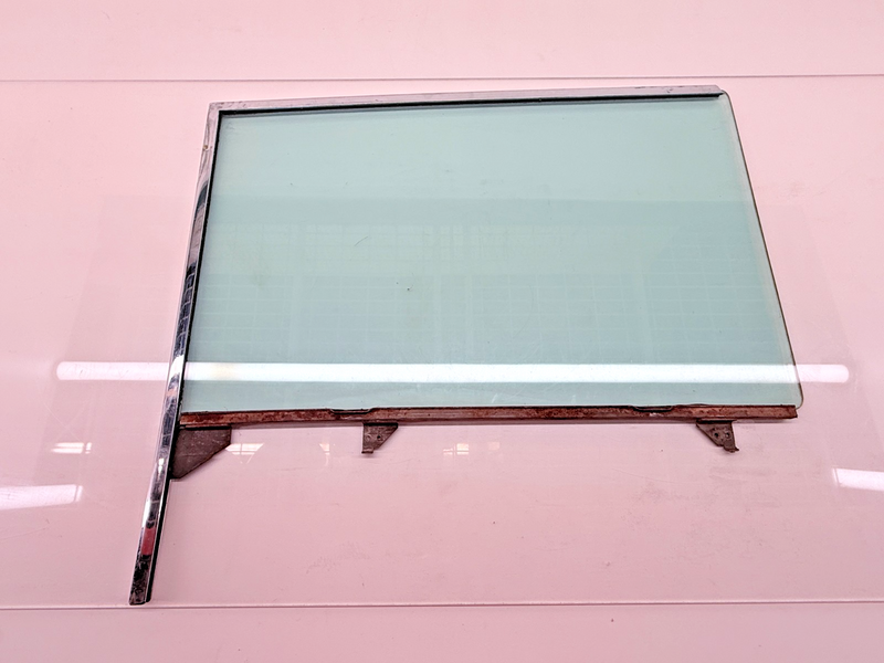 ORIGINAL 1955 1956 1957 CHEVY Bel Air SET Side Door CHROME Frame & Glass U5B-21