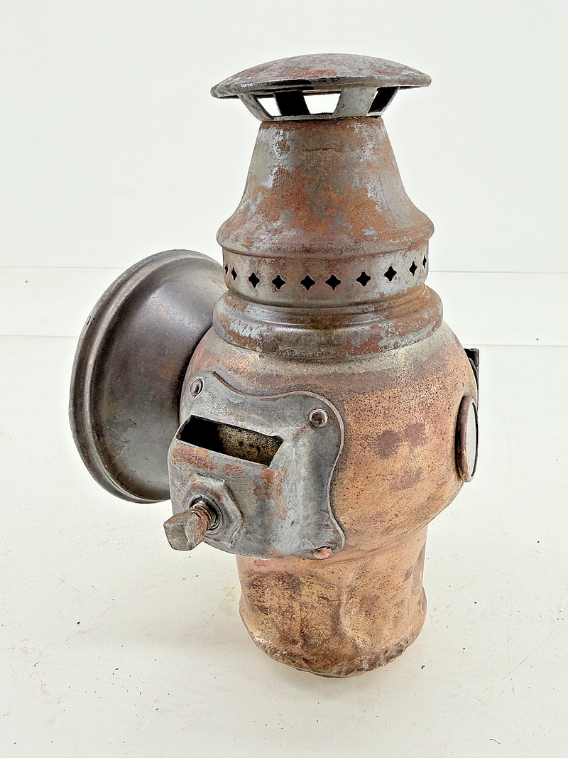 Vintage Adlake Non-Sweating Balanced Draft Lamp Red Ford Model T Rat Rod C37
