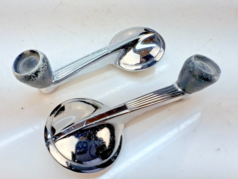 1949 - 1962 Chevy Corvette Bel Air Impala PAIR Door Window Crank Handle B79-51