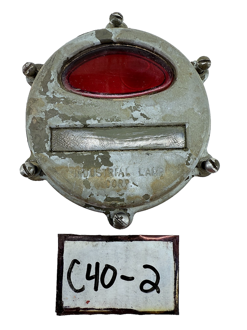 OEM 1950's Kaiser Willy M38 MC Jeep Rear Stop Light Turn Signal Lens Cover C40-2