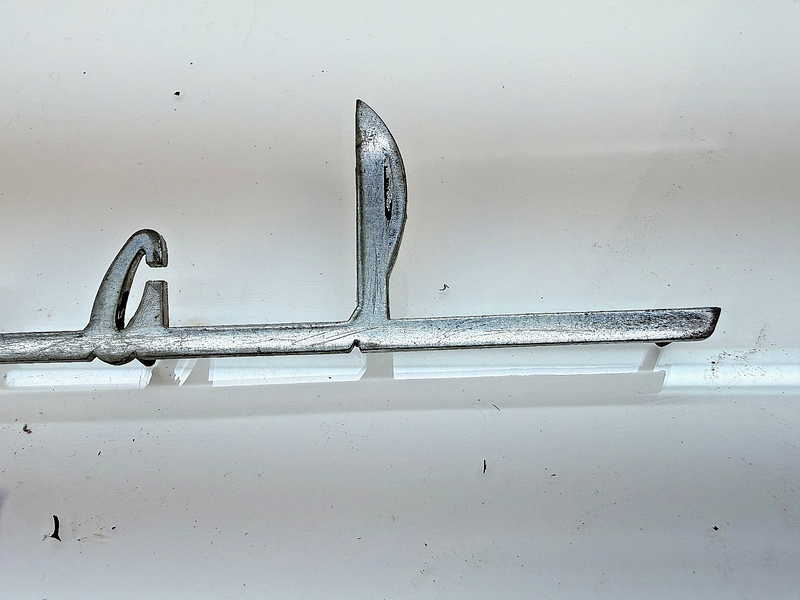 VINTAGE Original 1941 1942 PACKARD SPECIAL SCRIPT EMBLEM Badge E8-59