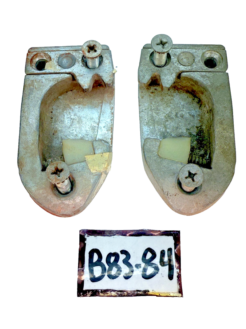 OEM 1955 - 1961 Chevy Corvette Impala Pair Door Striker Plate 57 58 59 60 B83-84