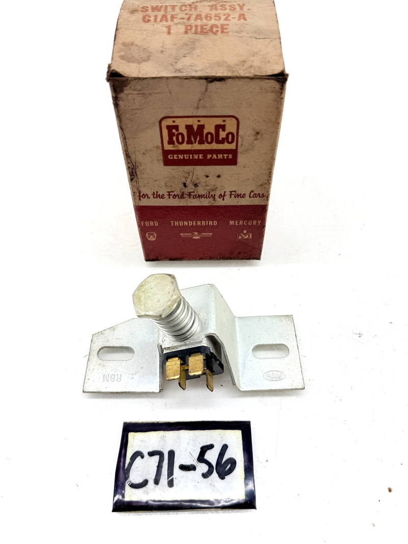 NOS 1961 - 1964 Ford Custom Galaxie 500 XL 3-SPEED OVERDRIVE KICKDOWN SWITCH C71