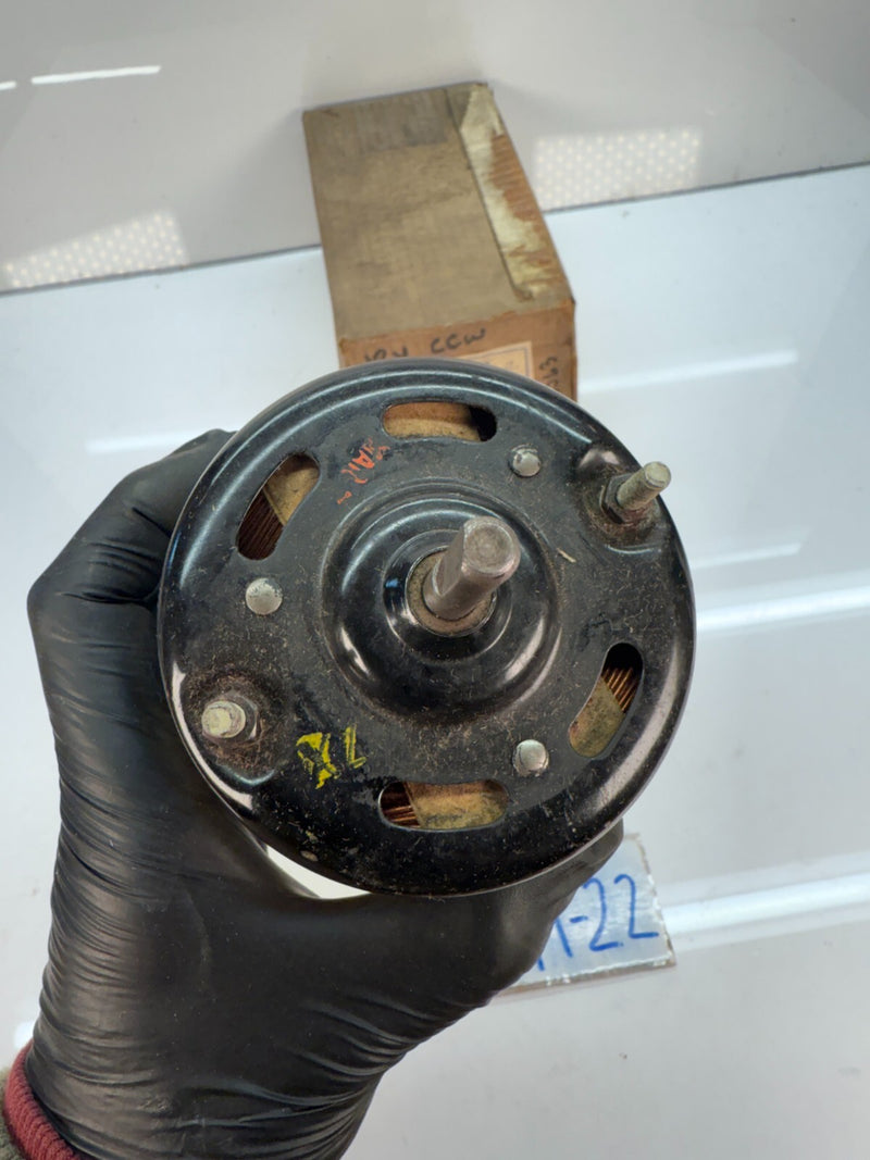 NOS DELTA HEATER MOTOR 1011 - ROTATION CCW - 5/16" SHAFT DIAMETER 12V C19-22
