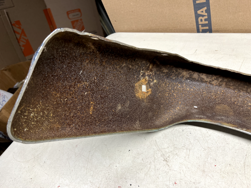 1960 CHEVY IMPALA BELAIR RH FRONT BUMPER CORNER SECTION 60 U5B-5