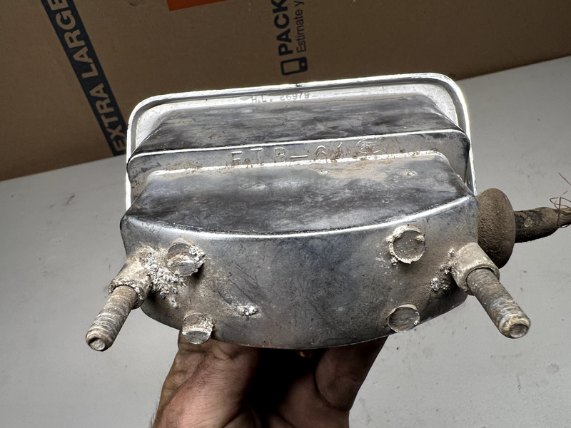 FORD THUNDERBIRD REAR BUMPER L &R BACKUP LIGHT HOUSINGS 1961-1963 OEM U1A-B1