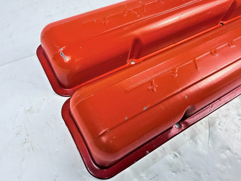 OEM 1959 -1968 Chevy Corvette Impala Nova 283 327 Valve Covers Script 1960 B48-7