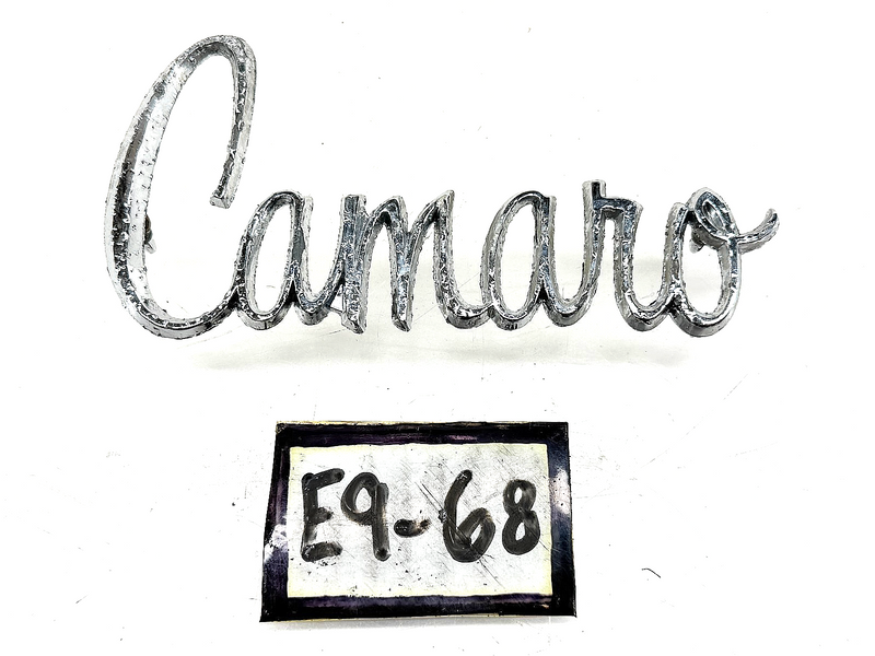 OEM 1970 - 1974 Chevrolet Camaro Fender Script Emblem Chrome 3974594 E9-68