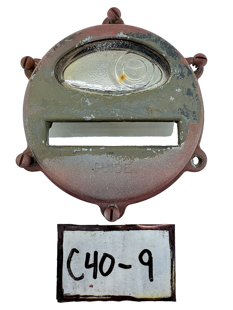 OEM 1950's Kaiser Willy M38 MC Jeep Rear Stop Light Turn Signal Lens Cover C40-9