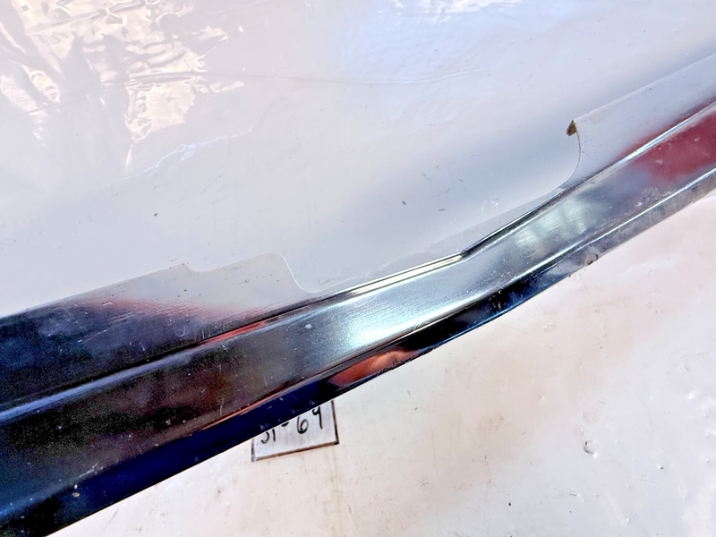 RARE OEM 1964 Ford Fairlane 500 Front Bumper Filler Panel TRIM MOULDING S1-69