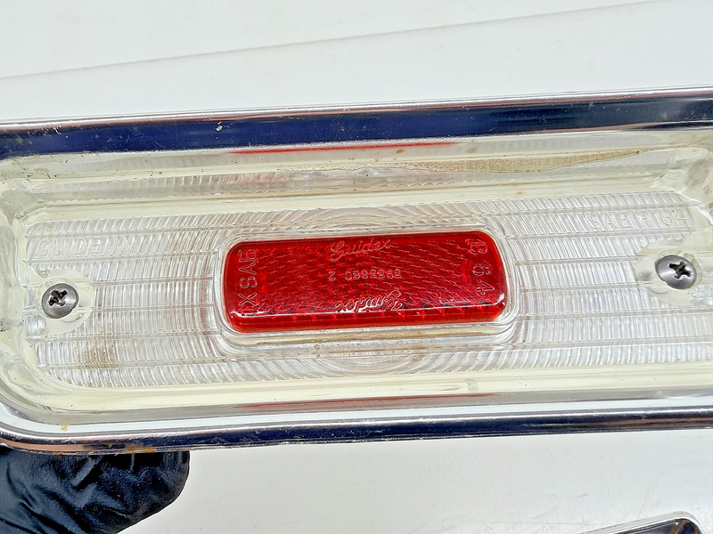 OEM 1964 Chevrolet Chevelle Malibu Backup Lamp Lens Pair 5955880 C70-34
