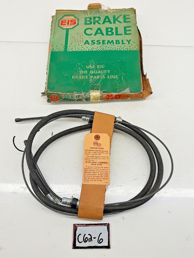 NOS 1963 1964 1965 FORD Falcon Comet Convertible Rear Brake Cable 2287 C62-6