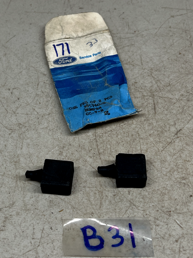 (2) NOS Ford BUMPERS 385760-S B31-171