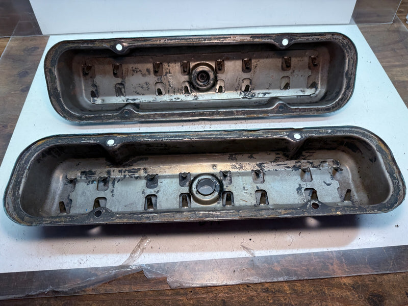 Original 1967-1972 Pontiac GTO Lemans Firebird V8 Valve Covers B44-15