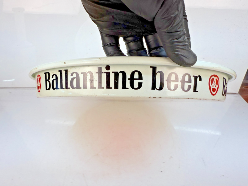 Vintage ORIGINAL Ballantine Beer Metal 13" Serving Tray L-923-B Tray-3