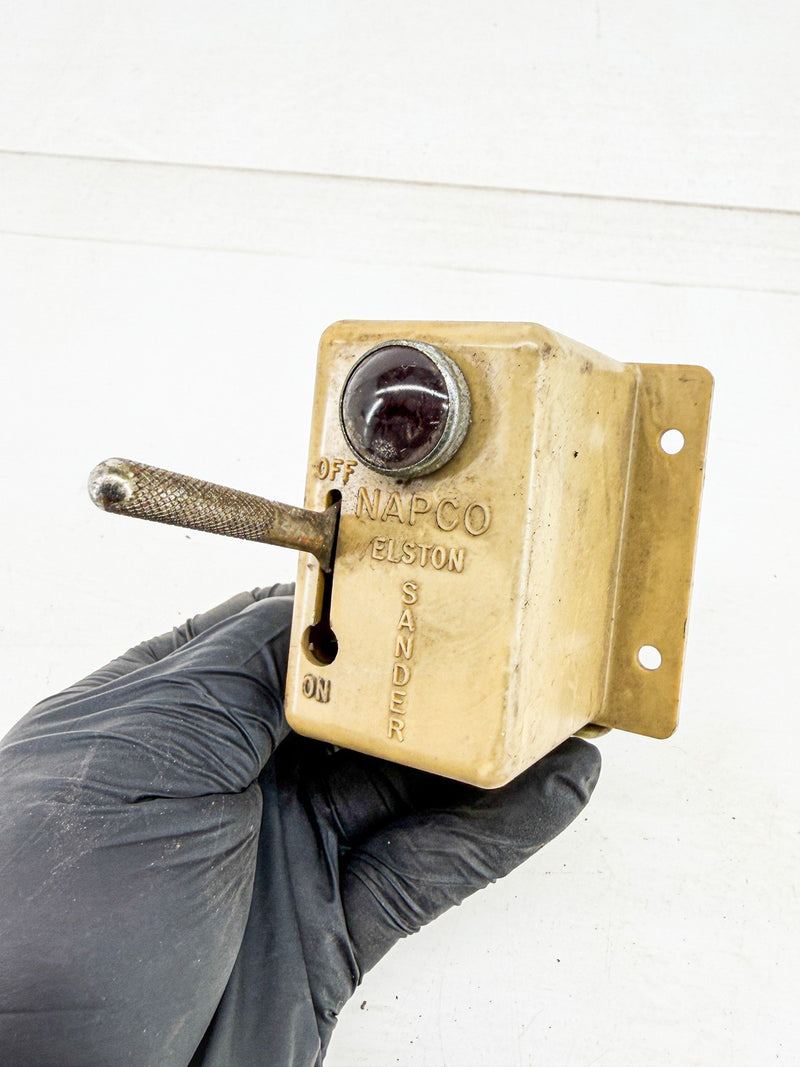 Vintage NAPCO Elston Traction Sander Control Switch Box Plow Truck Bus C78-18