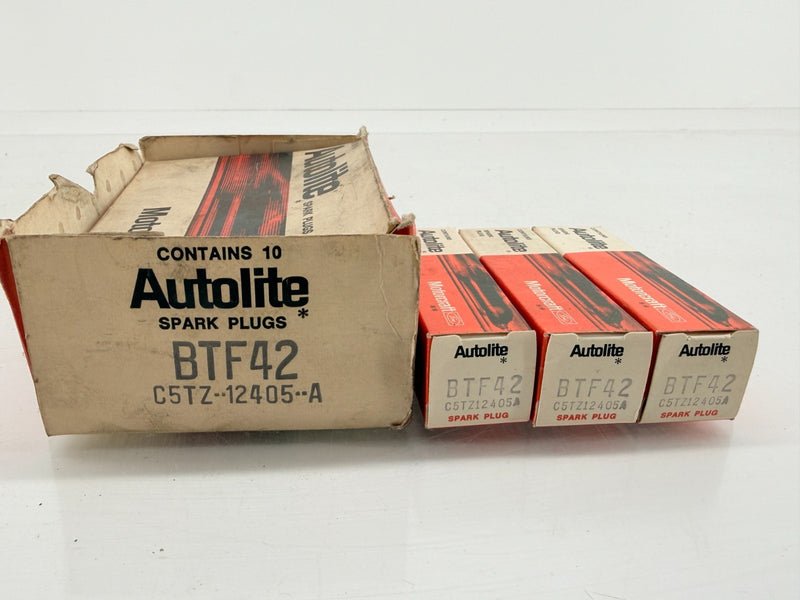 (3) Vintage NOS Autolite BTF42 156 Spark Plugs C5TZ-12405A P350 F100 E100 C66-40