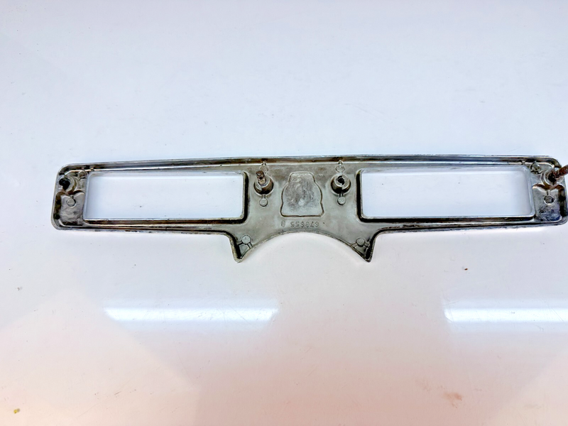 OEM 1950 - 1956 Willys Wagon Truck Jeep Jeepster Chrome Dash Gauge Plate B63-38