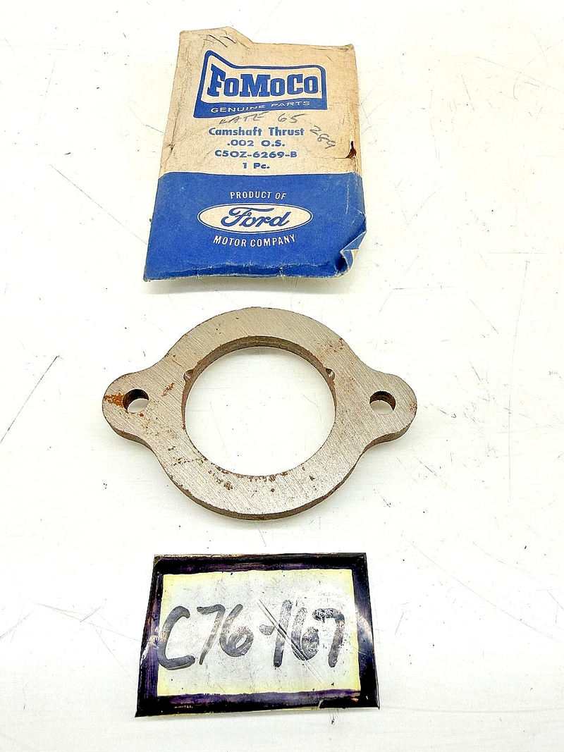 65 - 68 Ford Mustang Shelby Cougar 289 Hipo 302 .002 CAMSHAFT THRUST PLATE C76