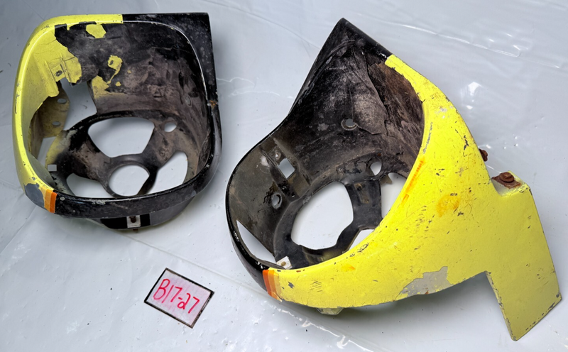 OEM 1974 - 1977 Chevy Camaro Pair Headlight Fender Extensions 74 75 76 77 B17-27