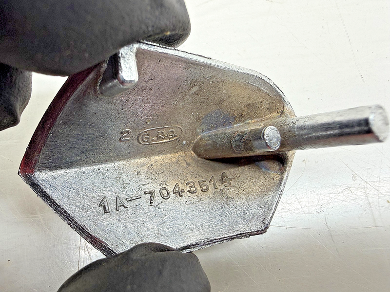 OEM 1951 Ford Trunk Lock Key hole Cover Flipper Bezel 1A-7043514 E7-121