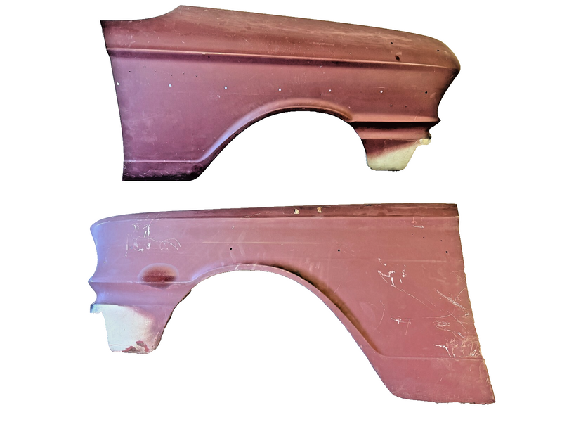 RARE Factory OEM 1963 - 1964 Ford Fairlane Front Fenders PAIR RH LH Fender 63 64