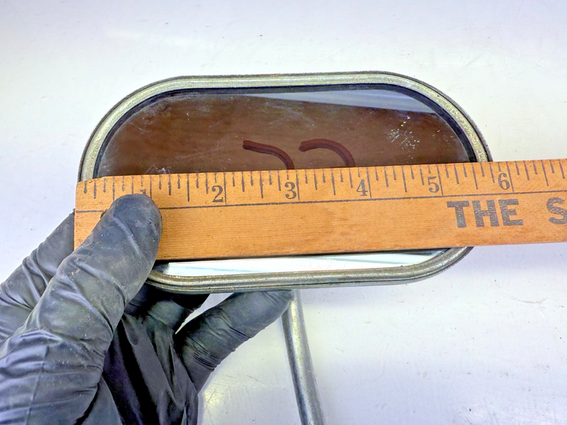 Vintage Accessory Yankee 6" Chrome Clamp on Truck Side View Mirror C27-22