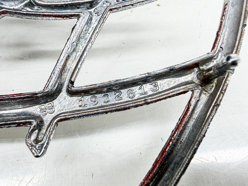 Vintage 1959 1960 PLYMOUTH SCRIPT EMBLEM PAIR MOPAR 1902613 E10-78