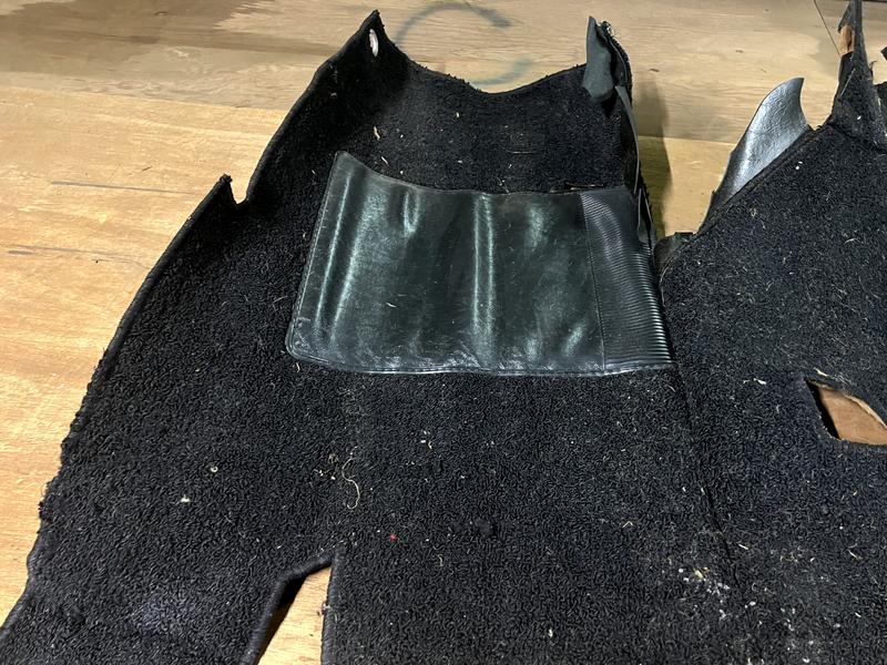 NOS 1955 1956 1957 Ford Thunderbird BLACK CARPET SET Floor Shift U1B-1