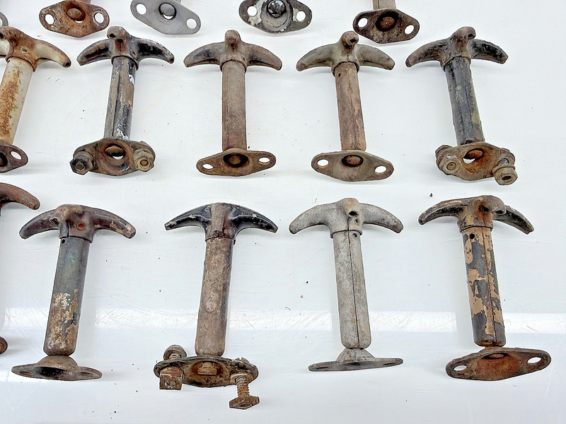 (1) Original 1939 - 1945 Jeep Willys M38 Hood Latch Hooks GPW MB C47-27