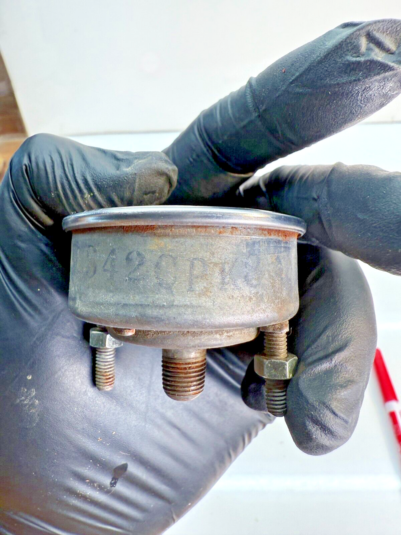 VINTAGE OEM STEWART WARNER AIR PRESSURE GAUGE 0 - 200 LB PSI 817626 B8-9