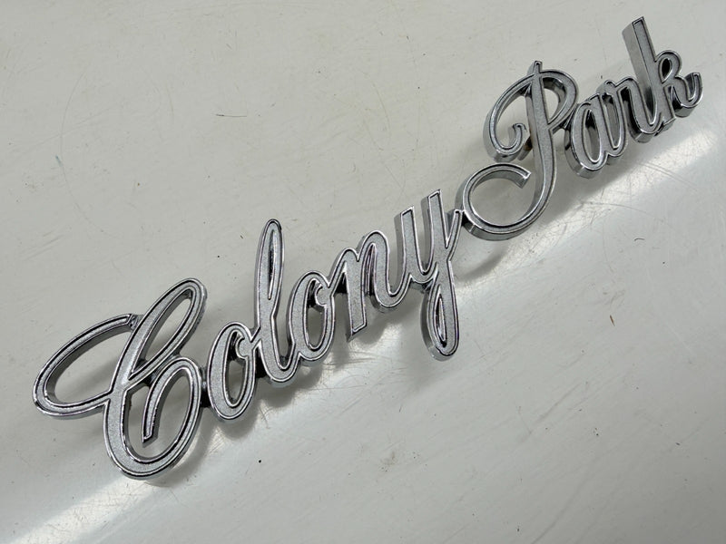 NOS ORIGINAL 1969 MERCURY COLONY PARK QUARTER PANEL EMBLEM C9MB-71291B62-B E9-6