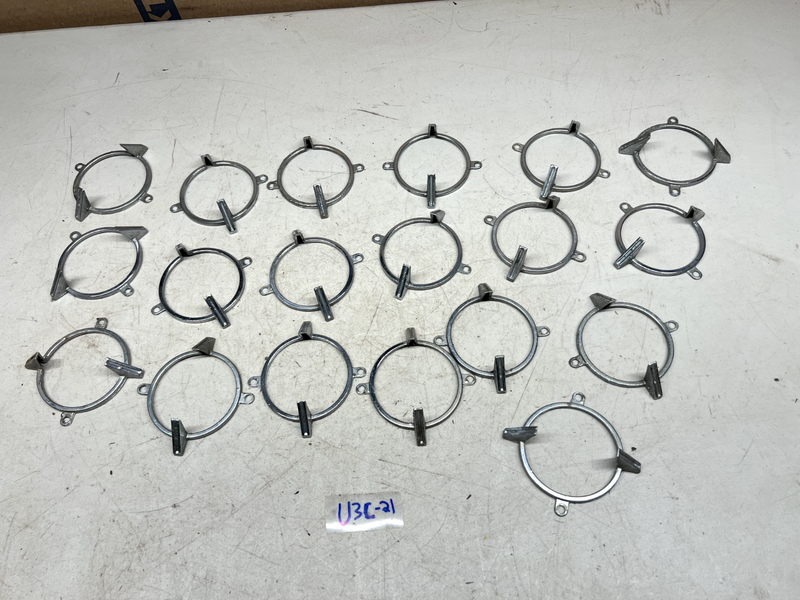 OEM 1962 Impala Ful-Size Tail Lamp Back Up Lens Chrome Bezel PAIR 62 B21