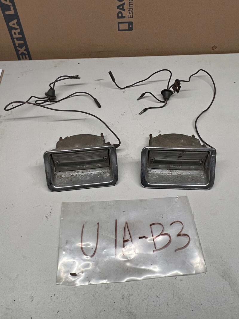 FORD THUNDERBIRD REAR BUMPER BACKUP LIGHT HOUSINGS 1961-1963 OEM U1A-B3