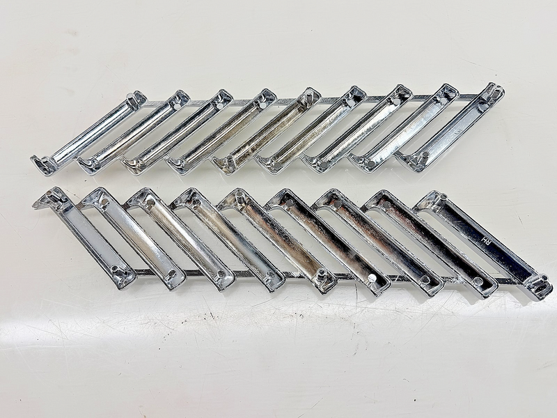 1955 1956 1957 Ford Thunderbird T Bird Chrome Fender Louvres Trim Pair C75-28